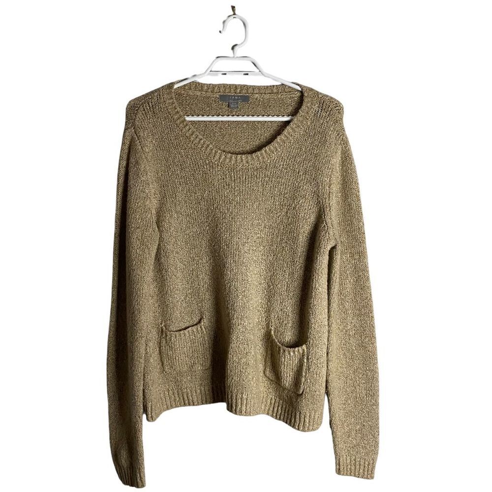 Jana Women’s Oatmeal Round Neck Knit Sweater